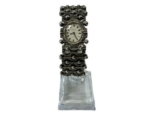 CERTINA; a hallmarked silver lady's Art Deco wristwatch.