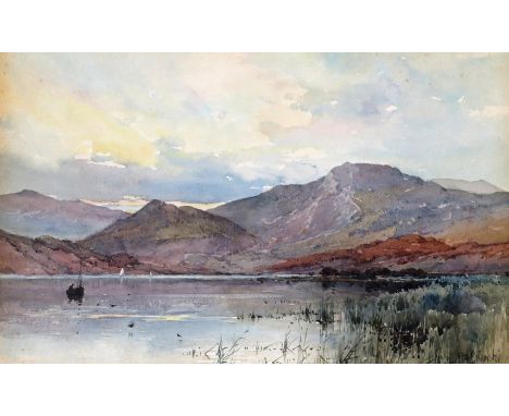 ‡Alfred Fontville de Breanski (1877-1957) Ullswater, the Lake District Signed Watercolour 22 x 34.5cm; 8½ x 13½in Provenance: