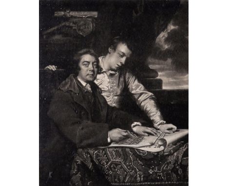 After Sir Joshua Reynolds P.R.A. James Paine architect and James Paine Junior Mezzotint, engraved by James Watson, sold by Ry