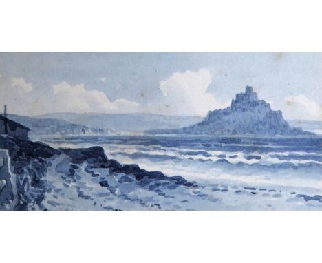William Boase-Smith (1842-1896) An album of small views of Cornwall Album signed, images all titled All blue watercolour 26.5