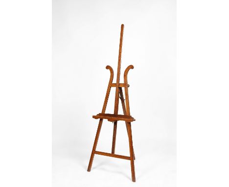 Small salon easel with adjustable shelf 145 (h), 65cm (w)