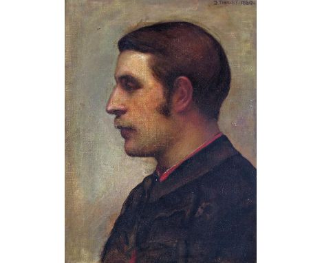 Dorothy Stanley neé Tennant (1855-1926)  AMENDED Portrait of a gentleman Signed and dated 1880  Oil on canvas  44 x 32cm; 17¼