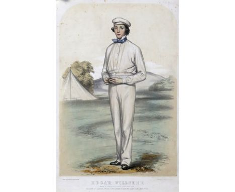 John Corbet Anderson (1827-1907) Edgar Willsher Lithograph published by F. Lillywhite & Wisden, London, 1857, unframed 41.5 x