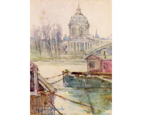 ‡Samuel John Lamorna Birch R.A. (1869-1955) Institute de France, Paris Signed, titled and dated 1890 Watercolour 16 x 11.5cm;