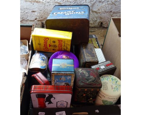Advertising and other Vintage tins.
