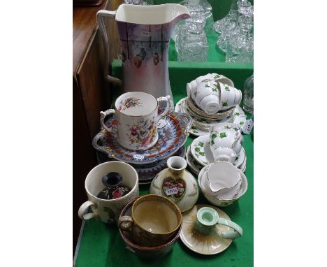 Hammersley mug, Colclough teaset, Shelley vases, etc.
