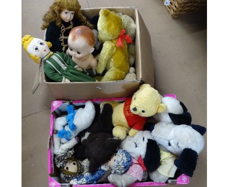1950s Pedigree doll, Vintage teddybears, etc.