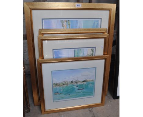 C Holding, 3 coloured prints, Bermuda scenes and 2 others.