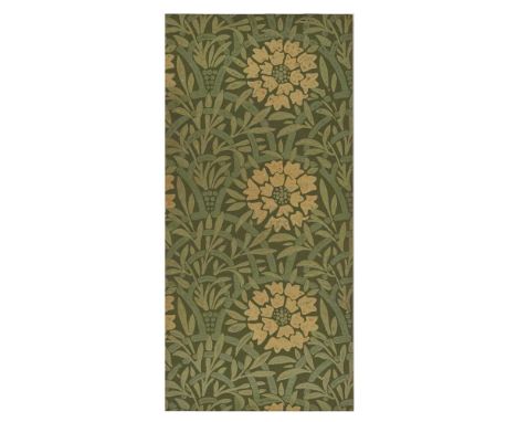 to include a LINOLEUM SAMPLE, introduced 1875, 43cm x 20.5cm; and NINE HAND-BLOCKED WALLPAPER SAMPLES, including three from t