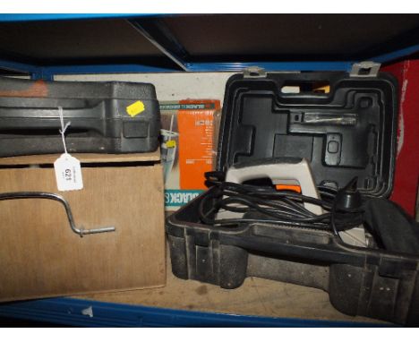 CASED TOOLS TO INCLUDE POWER DRILL, CIRCULAR SAW ETC