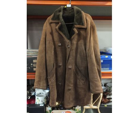 A VINTAGE SHEEPSKIN COAT 