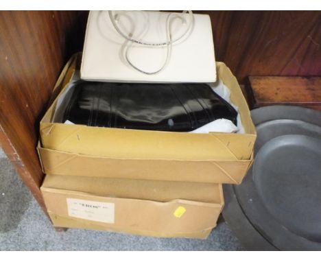 A BOXED EROS VINTAGE HANDBAG, TOGETHER WITH A JANE SHILTON EXAMPLE PLUS ANOTHER