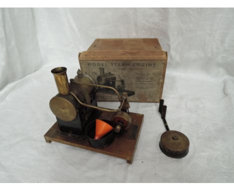 A Mersey Model Co Ltd Horizontal Stationary Type Steam Engine, model no 51, in original box