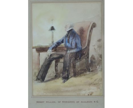 Henry Graves

Watercolour: "Portrait of Henry William, 1st Marquess of Anglesea K.G.," watercolour, approx. 17cms x 13cms (6 