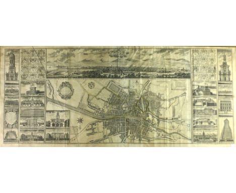 The Earliest Printed Plan of Dublin, 1728
Brooking (Charles) A Map of the City and Suburbs of Dublin, and also the Arch Bisho