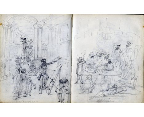 William Brocas Sketchbook

Brocas (William), 1794-1868. A very good Sketchbook, small quarto, over 80pp of fine sketches in p