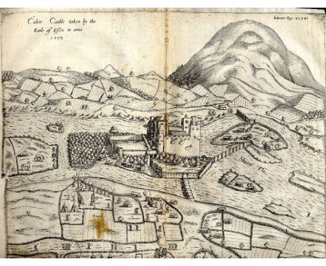 Stafford (Thomas) Pacata Hibernia, folio L. 1633, First Edn., port. of Q. Elizabeth only, & 12 maps only, lacks title some te