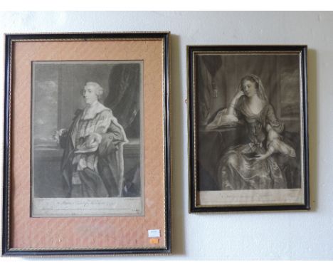 J. Mc Ardell after Joshua Reynolds, 1754

Mezzotint Portrait: "James Earl of Kildare, 1754," and "Emily Countess of Kildare,"