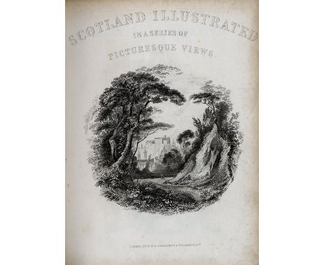 Engraved Views: Bartlett (W.H.) The Scenery and Antiquities of Ireland, 2 vols. in one, lg. 4to L. n.d. First Edn., 2 engd. a