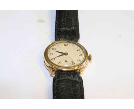 Vintage 9 carat gold cased wristwatch