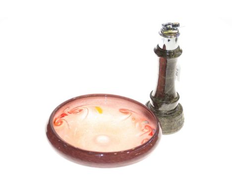 Lighthouse table lighter and Strathearn bowl