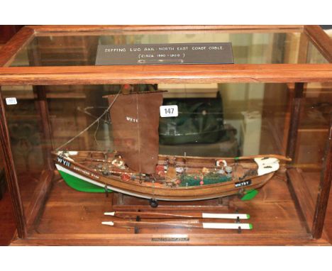 Glazed cased model of a Yorkshire coble 'Northern Star' WYII