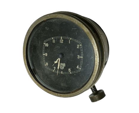 A Smiths car clock, diameter 8cm. 