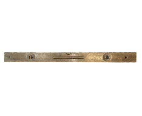 William Marples &amp; Son LTD wooden spirit level, stamped to top ‘William Marples &amp; Son Ltd Sheffield England’, ‘Warrant