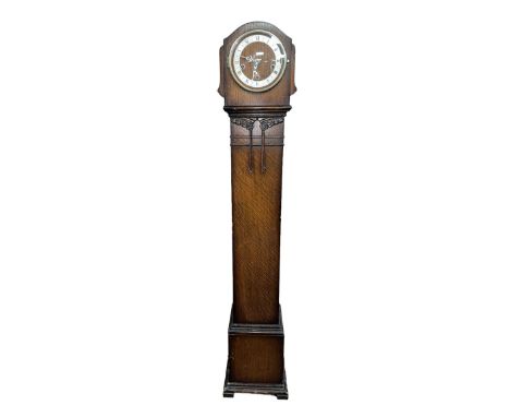 An Enfield Granddaughter clock, height 138cm.