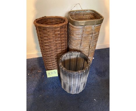 Wicker stick stands etc 