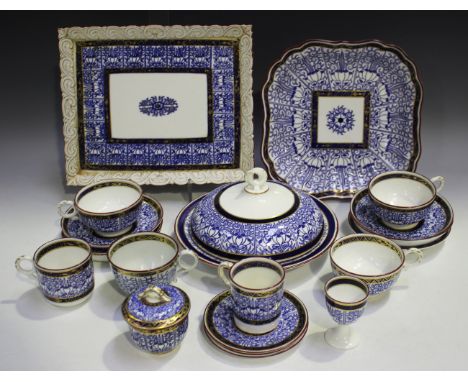 A Royal Worcester Lily pattern part service, early 20th century and later, including slop bowl, sugar bowl, milk jug, cream j
