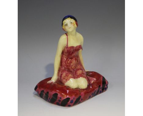 A Royal Doulton figure of Negligee, HN1272, designed by L. Harradine, height 12cm (restoration to base).Buyer’s Premium 29.4%