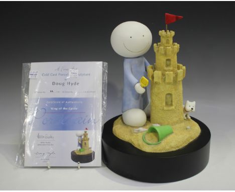 A Doug Hyde cold cast porcelain sculpture King of the Castle, No. 22 of 295, height 29cm, with certificate.Buyer’s Premium 29