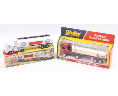 Dinky Toys group of 2 to include; No.945 AEC Fuel Tanker Esso and a No.950 Foden Fuel Tanker, both are of usual colourways an