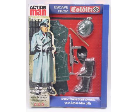 An Action Man Palitoy, Hasbro 2007 Camp Kommandant Escape from Colditz outfit housed on the original window display box