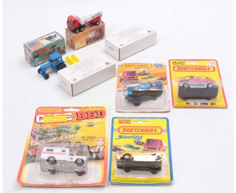 One tray containing a quantity of mixed Matchbox and Tyco diecast vehicles, mixed series and examples to include No. 7 Flamin