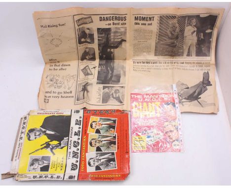 A collection of Man from UNCLE ephemera to include The Man from UNCLE original games book leaflet with certificate of authent