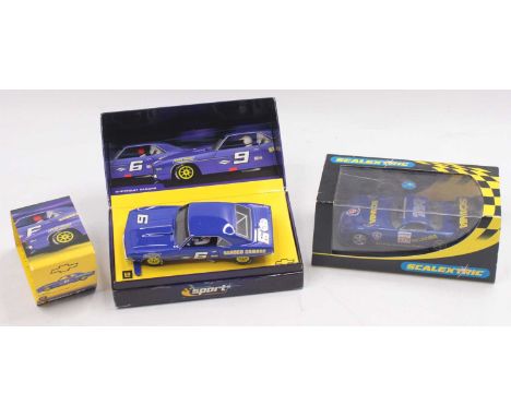 Scalextric group of 2 boxed models to include; No.C2278 TVR Speed Scania RN27 together with a No.C2399 Chevrolet Camaro 69 RN