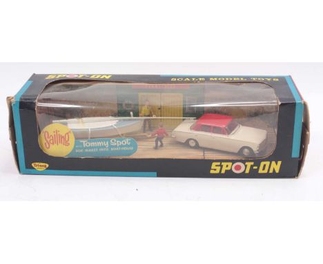 A Triang Spot-On No. 804 Tommy Spot Sailing gift set, to include Vauxhall Cresta, finished in two-tone cream and red upper bo