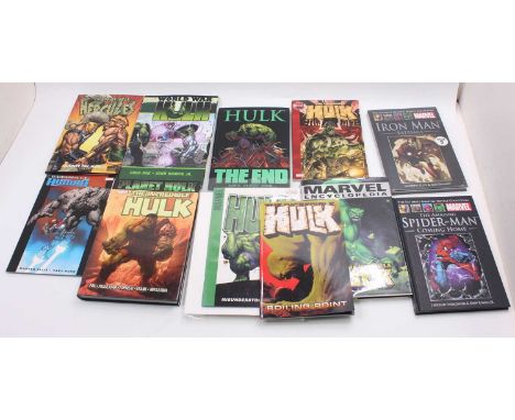 Marvel Comics a quantity of Graphic Novels and others to include; World War Hulk with the appearances of Doctor Strange, Blac