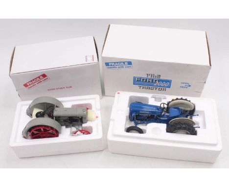Danbury Mint 1/16 scale group of 2 to include; 1962 Ford Model 2000 Tractor and a 1927 Fordson F Tractor, both housed in poly
