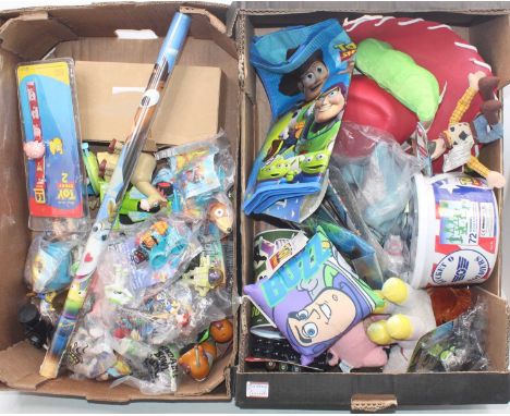 Disney Pixar Toy Story large collection of novelties to include; Burger King children's figures, a Bucket O Soldiers, a Stamp