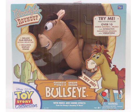 Thinkway Toys Disney Toy Story Collection battery-operated No.64021 Woody's Roundup Plush talking Horse Bullseye, housed in a