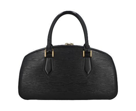 LOUIS VUITTON Henkeltasche "JASMIN", Koll.: 2003. Epi Leder Serie in Schwarz mit goldfarbener Hardware, Doppelhenkel und Reiß