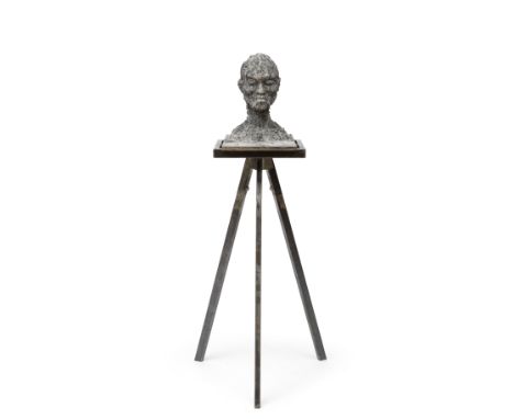 Zhang Huan (B. 1965)Ash Portrait no. 5, 2007 incense ash, iron and woodHead: 40.5 x 32 x 51.7 cm.  15 15/16 x 12 5/8 x 20 3/8