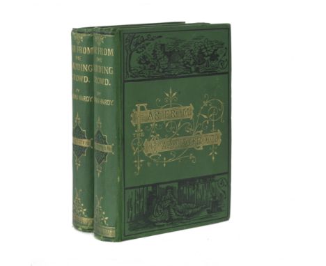 [HARDY (THOMAS)]Far From the Madding Crowd, 2 vol., FIRST EDITION, [ONE OF 1000 COPIES],  12 wood-engraved plates by Helen Pa