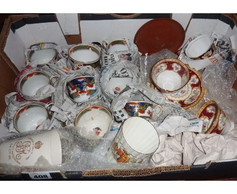 Royal Albert Lady Hamilton teacups and saucers, other similar and some commemorative