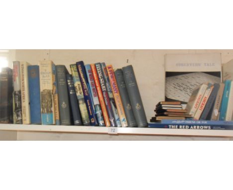 Shelf of books on Aviation and the RAF
