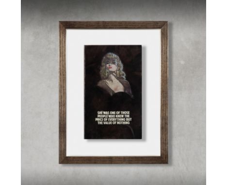 Connor Brothers (British Duo), 'She Was One Of Those People', 2020, hand-painted vintage paperback with silkscreen, signed an