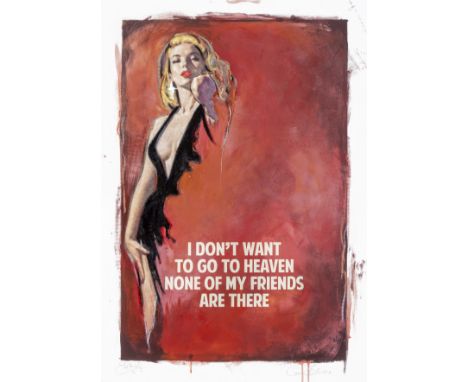 Connor Brothers (British Duo), 'I Don't Want To Go To Heaven None Of My Friends Are There', 2018, unique hand-embellished gic